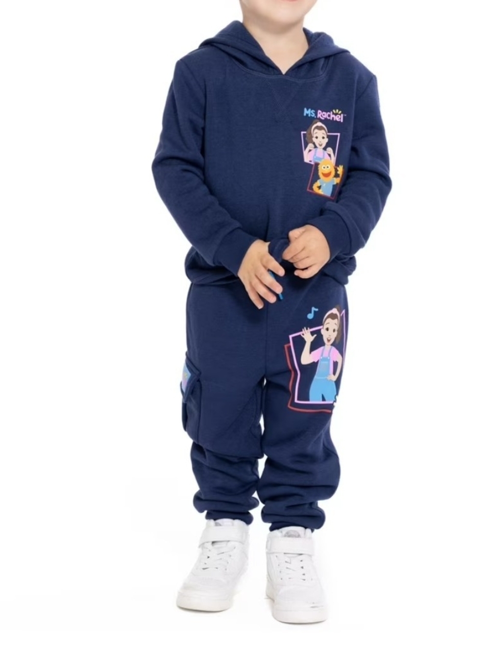 Ms. Rachel Toddler Boys Graphic Hoodie and Jogger Pants Set, 2-Piece, Sizes 12M